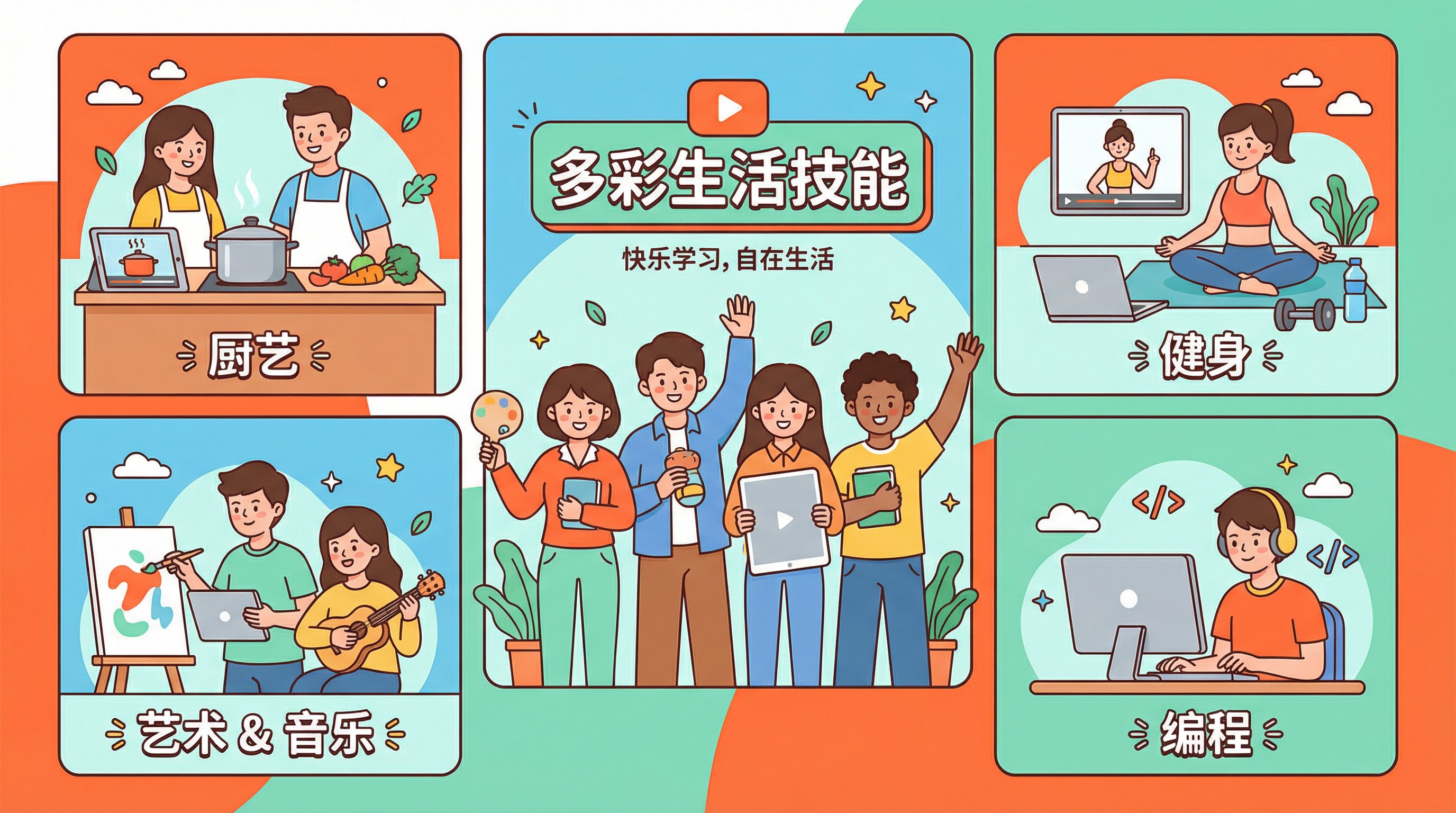 海角视频动漫生活技能教程Banner